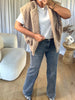 GILET FEUTRINE CAMEL