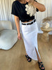 JUPE EN JEANS KENZA BLANC