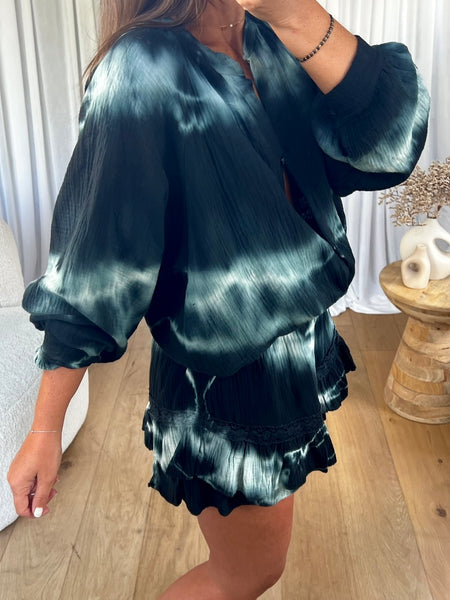 Robe Femme Taille M Grise Tie And Die | Style Chemisier Longueur Genou - Neuf Sans étiquettes
