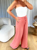 PANTALON CREPON BRIQUE
