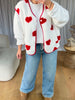 GILET SANS MANCHES COEURS BLANC