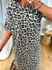ROBE T-SHIRT LÉOPARD BEIGE