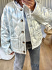 VESTE MATELASSÉE ARGENT