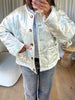 VESTE MATELASSÉE ARGENT