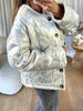 VESTE MATELASSÉE ARGENT