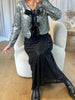 VESTE NOEUDS SEQUINS ARGENT