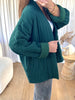 VESTE GAZE DE COTON VERT BOUTEILLE