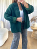 VESTE GAZE DE COTON VERT BOUTEILLE