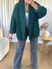 VESTE GAZE DE COTON VERT BOUTEILLE