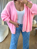 GILET OVERSIZE MOHAIR ROSE
