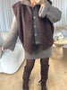 GILET BOUCLÉ CHOCO
