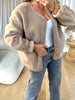 VESTE SHERPA ÉCHARPE BEIGE