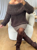 PULL BARDOT CHOCO