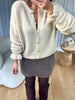 GILET ALPAGA FROUFROU BEIGE