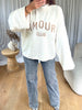 PULL AMOUR CLUB ÉCRU
