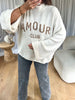 PULL AMOUR CLUB ÉCRU