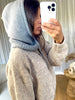 CAGOULE CACHE COU GRIS