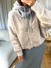 CAGOULE CACHE COU GRIS