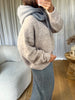 CAGOULE CACHE COU GRIS