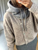 CAGOULE CACHE COU GRIS