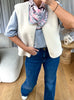 FOULARD ROSE ET GRIS