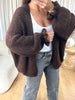 GILET COSY FROUFROU CHOCO
