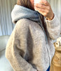 CAGOULE CACHE COU GRIS