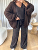GILET COSY FROUFROU CHOCO