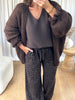 GILET COSY FROUFROU CHOCO