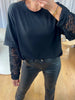 T-SHIRT DENTELLE NOIR