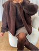 GILET BOUCLÉ CHOCO