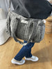 SAC BOWLING VELOURS GRIS
