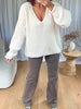 JEANS CLOUS MOKA