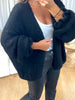 GILET COSY FROUFROU NOIR