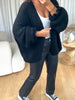 GILET COSY FROUFROU NOIR
