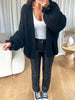 GILET COSY FROUFROU NOIR
