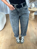 JEANS BARELL DÉLAVÉ
