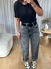 JEANS BARELL DÉLAVÉ