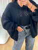 GILET COSY FROUFROU NOIR