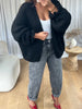 GILET COSY FROUFROU NOIR