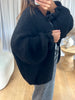 GILET COSY FROUFROU NOIR