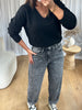JEANS BARELL DÉLAVÉ