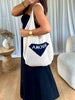 SAC CABAS CROCHET AMOUR NOIR