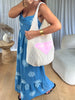 SAC CABAS CROCHET AMOUR ROSE