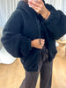 BLOUSON MOUMOUTE CAPUCHE NOIR