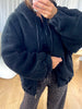 BLOUSON MOUMOUTE CAPUCHE NOIR
