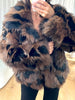 VESTE FOURRURE BICOLORE