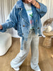 VESTE DENIM TARAH BLEU DÉLAVÉ