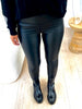 LEGGINS SIMILI MATE NOIR