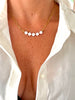 COLLIER HAPPY DORÉ/BLANC